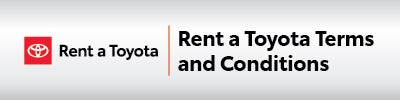 Rent a Toyota Terms and Conditions at Ed Martin Toyota